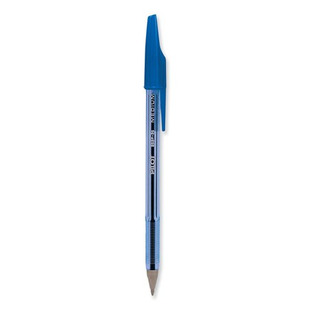 PILOT Better Ballpoint Pen, Stick, Medium 1 mm, Blue Ink, Translucent Blue Barrel, PK12, 12PK 36711